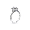 Thumbnail Image 3 of Vera Wang Love Collection 7/8 CT. T.W. Pear-Shaped Diamond Frame Twist Shank Engagement Ring in 14K White Gold (I/SI2)