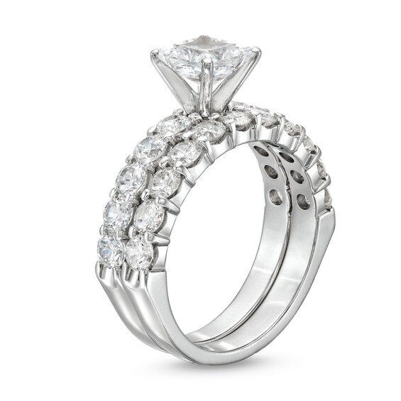 Princess-Cut Diamond Ring Set