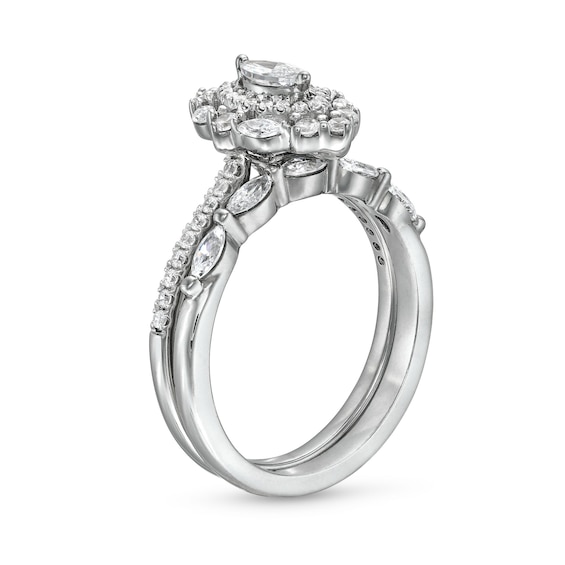 Marquise-Cut Diamond Ring Set