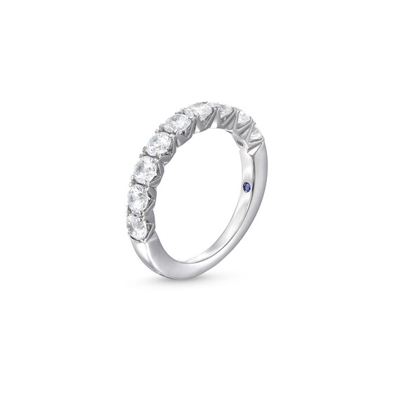 Vera Wang Love Collection 1-1/2 CT. T.w. Certified Diamond Nine Stone Band in 14K White Gold (I/Si2)