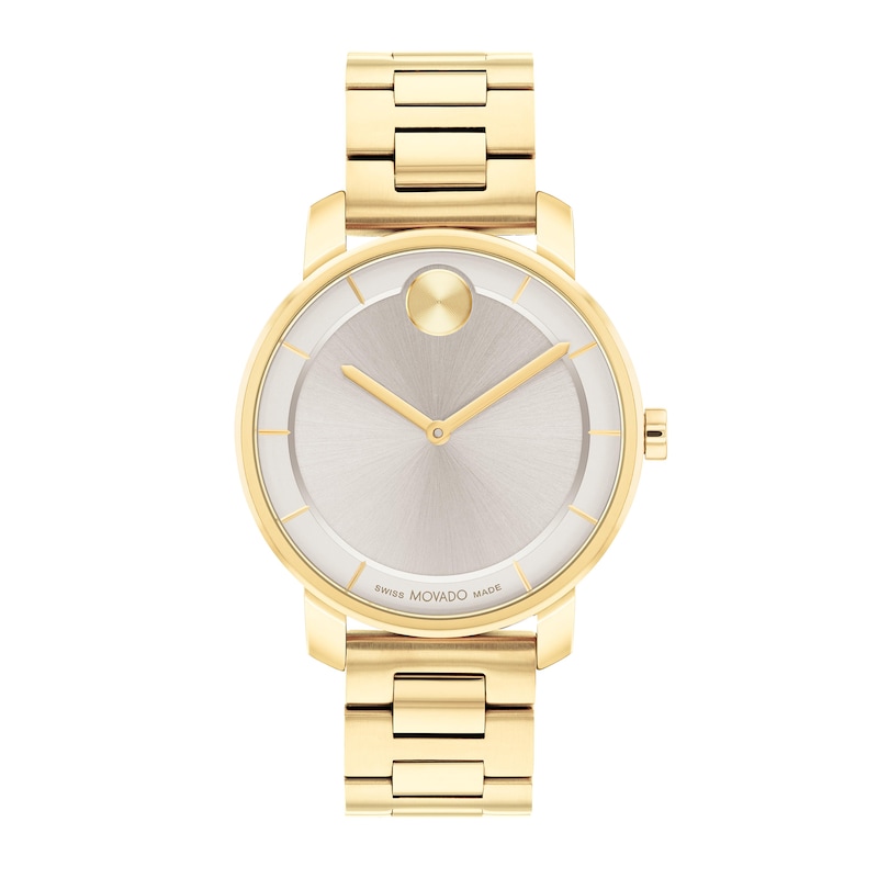 Main Image 1 of Ladies' Movado Bold® Access Gold-Tone Watch with Grey Dial (Model: 3601080)