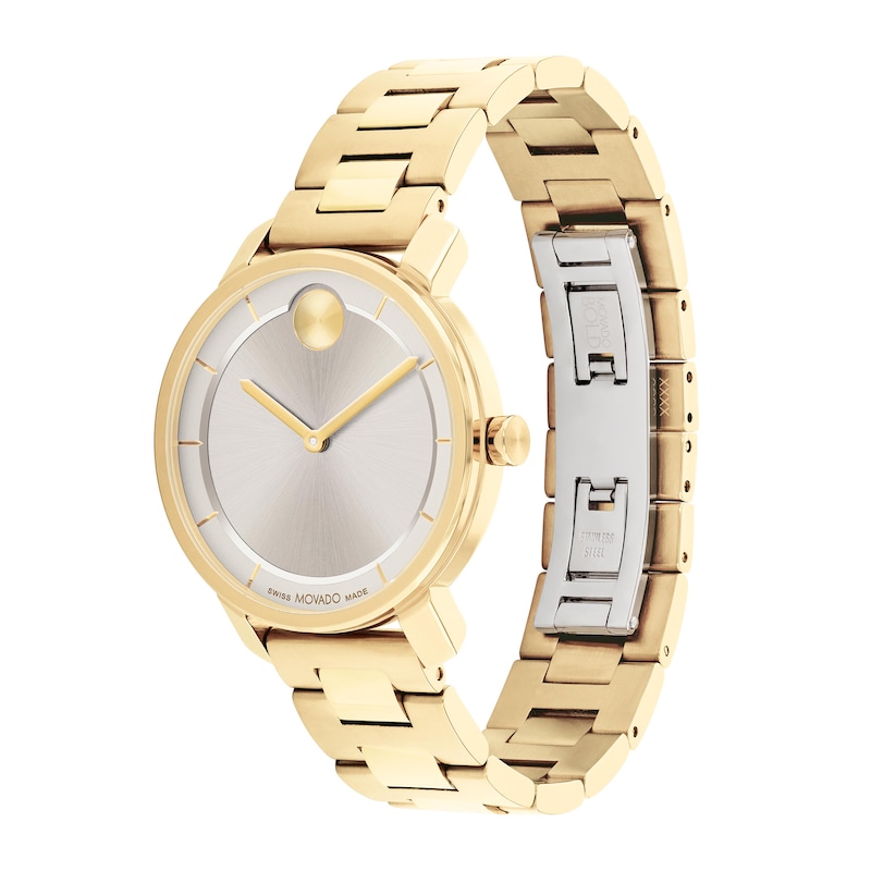 Main Image 2 of Ladies' Movado Bold® Access Gold-Tone Watch with Grey Dial (Model: 3601080)
