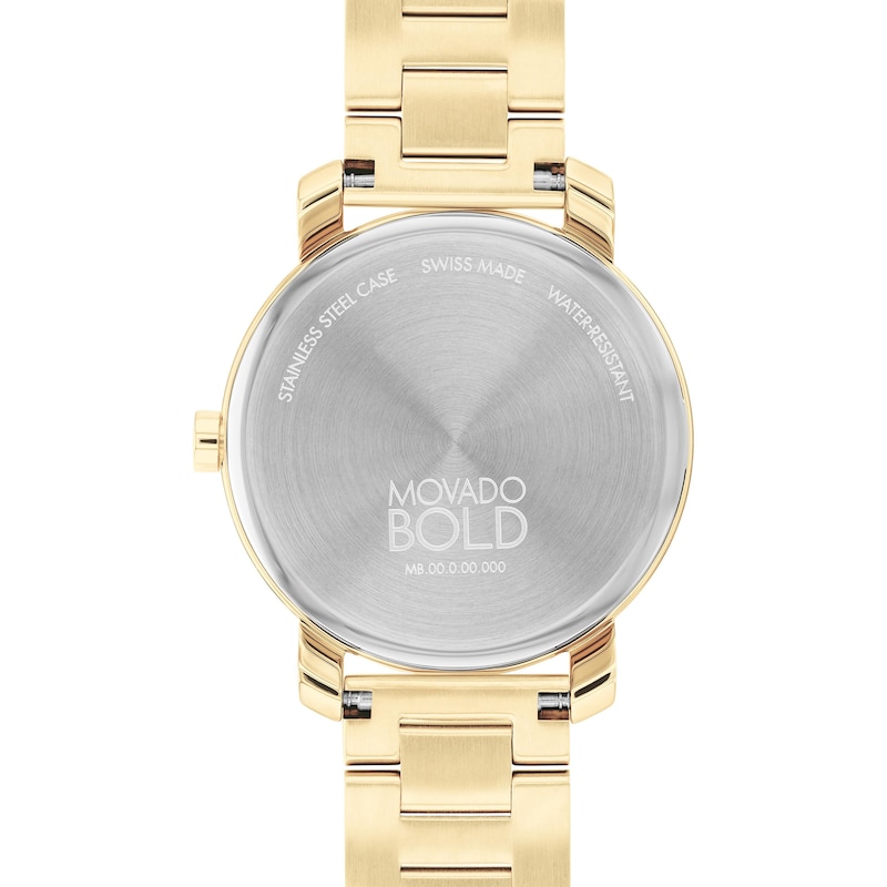 Ladies' Movado Bold® Access Gold-Tone Watch with Grey Dial (Model: 3601080)