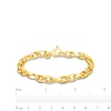 Thumbnail Image 3 of 6.0mm Oval Link Chain Bracelet in Hollow 14K Gold - 7.5"