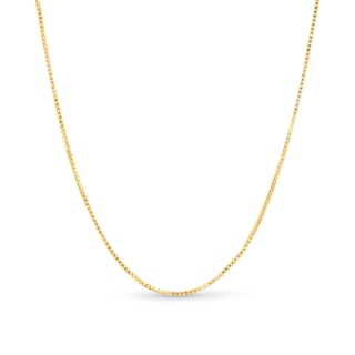Main Image 1 of 0.7mm Box Chain Necklace in Solid 14K Gold - 16"