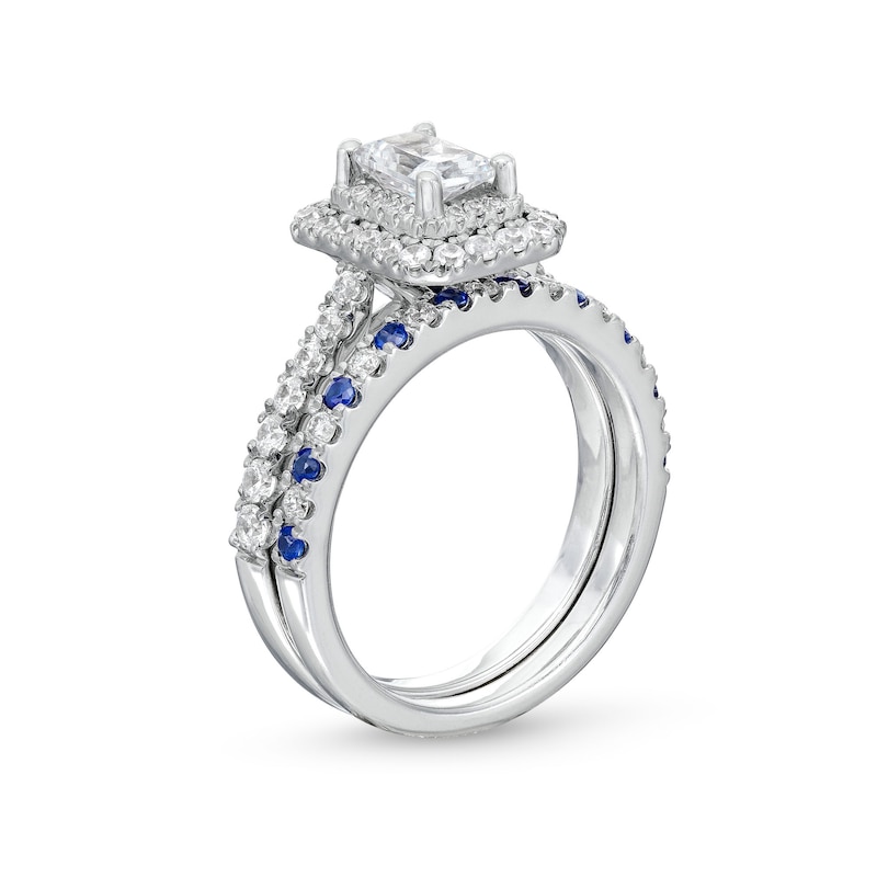 Main Image 3 of Vera Wang Love Collection Emerald-Cut Diamond Ring Set