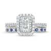 Thumbnail Image 4 of Vera Wang Love Collection Emerald-Cut Diamond Ring Set