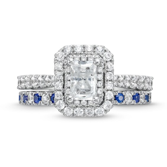 Vera Wang Love Collection Emerald-Cut Diamond Ring Set