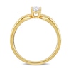 Thumbnail Image 3 of Eternally Bonded 1/2 CT. Oval Diamond Solitaire Engagement Ring in 14K Gold (H/SI2)