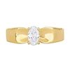 Thumbnail Image 4 of Eternally Bonded 1/2 CT. Oval Diamond Solitaire Engagement Ring in 14K Gold (H/SI2)