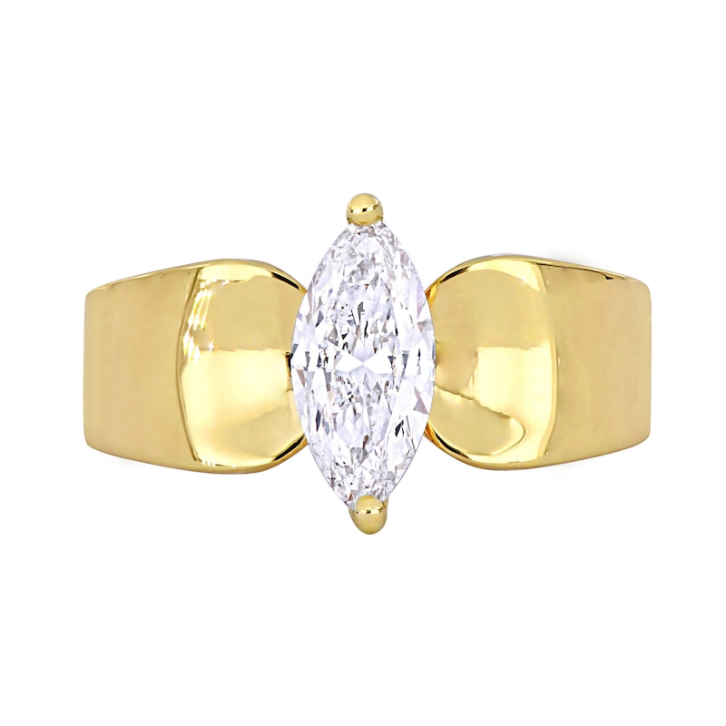 Main Image 4 of Eternally Bonded 1 CT. Marquise-Cut Diamond Solitaire Engagement Ring in 14K Gold (H/SI2)