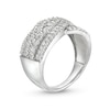 Thumbnail Image 3 of 1 CT. T.W. Diamond Triple Row Overlay Band in 10K White Gold