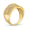 Thumbnail Image 3 of 1 CT. T.W. Diamond Triple Row Overlay Band in 10K Gold