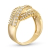 Thumbnail Image 3 of 1 CT. T.W. Diamond Shadow Rolling Wave Ring in 10K Gold