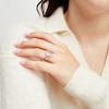 Thumbnail Image 2 of 1 CT. T.W. Diamond Shadow Rolling Wave Ring in 10K Rose Gold