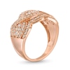 Thumbnail Image 3 of 1 CT. T.W. Quad Diamond Edge Infinity Braid Ring in 10K Rose Gold