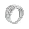 Thumbnail Image 3 of 1 CT. T.W. Diamond Multi-Row Stack Band in 10K White Gold
