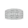 Thumbnail Image 4 of 1 CT. T.W. Diamond Multi-Row Stack Band in 10K White Gold