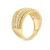 Thumbnail Image 3 of 1 CT. T.W. Diamond Multi-Row Stack Band in 10K Gold