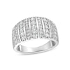 Thumbnail Image 1 of 1 CT. T.W. Diamond Linear Multi-Row Band in 10K White Gold
