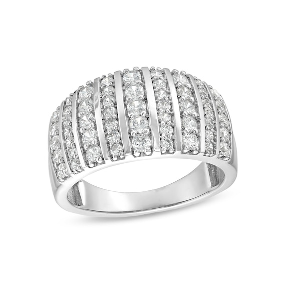 1 CT. T.w. Diamond Linear Multi-Row Band in 10K Gold