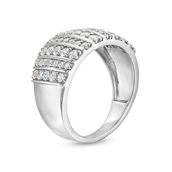 1 CT. T.w. Diamond Linear Multi-Row Band in 10K Gold