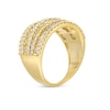 Thumbnail Image 3 of 2 CT. T.W. Diamond Layered Overlay Multi-Row Band in 10K Gold