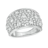 Thumbnail Image 1 of 1-1/2 CT. T.W. Diamond Geometric Pattern Wide Band in 10K White Gold
