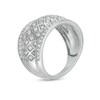 Thumbnail Image 3 of 3/4 CT. T.W. Diamond Edge Wide Lattice Band in 10K White Gold