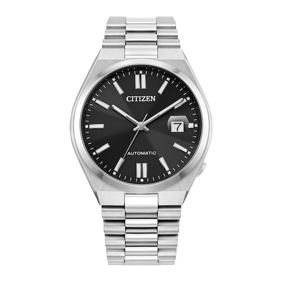 Men's Citizen Tsuyosa Collection Automatic Watch with Black Sunray Dial (Model: Nj0150-56E)