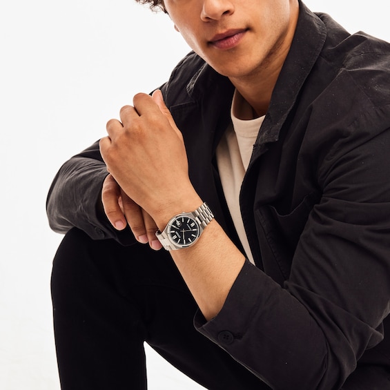 Men's Citizen Tsuyosa Collection Automatic Watch with Black Sunray Dial (Model: Nj0150-56E)