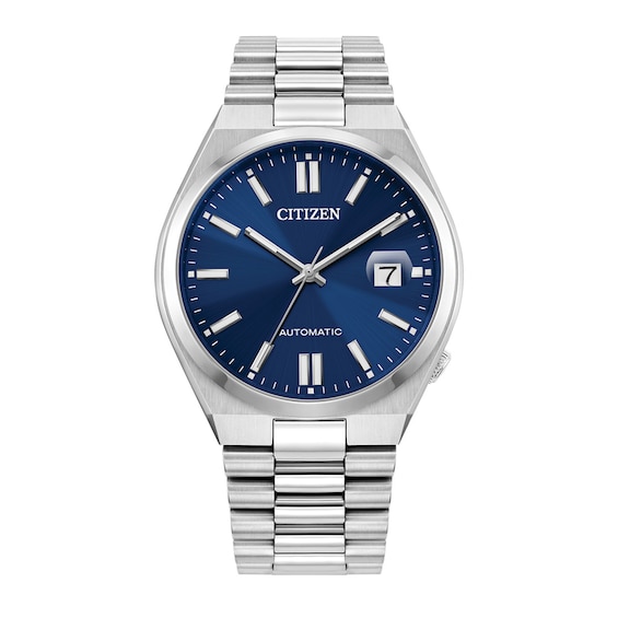 Men's Citizen Tsuyosa Collection Automatic Watch with Blue Sunray Dial (Model: Nj0150-56L)