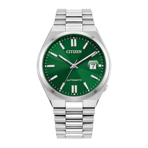 Men's Citizen Tsuyosa Collection Automatic Watch with Green Sunray Dial  (Model: NJ0150-56X)