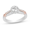 Thumbnail Image 1 of Collector's Edition Enchanted Disney Frozen 10th Anniversary 3/4 CT. T.W. Diamond Engagement Ring in 14K Two-Tone Gold