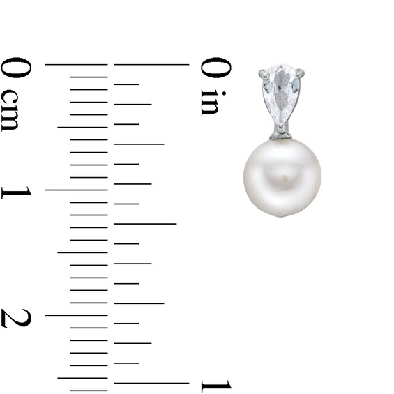 Freshwater Cultured Pearl Strand Necklace, Bolo Bracelet and Drop Earrings Set in Sterling Silver