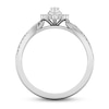 Thumbnail Image 3 of 1/3 CT. T.W. Marquise-Cut Diamond Shadow Frame Twist Shank Ring in 10K White Gold