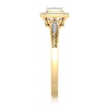 Thumbnail Image 3 of 1/6 CT. T.W. Cushion Multi-Diamond Polished Frame Ring in 10K Gold