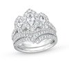 Thumbnail Image 1 of Past Present Future® Marquise-Cut Diamond Ring Set