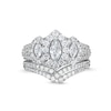Thumbnail Image 4 of Past Present Future® Marquise-Cut Diamond Ring Set