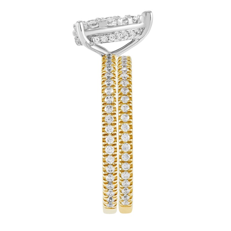 Main Image 2 of 1 CT. T.W. Pear Multi-Diamond Bridal Set in 10K Gold
