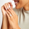 Thumbnail Image 2 of 1-1/2 CT. T.W. Princess-Cut Diamond Cushion Double Frame Bridal Set in 10K Gold