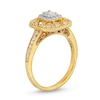 Thumbnail Image 3 of 1/2 CT. T.W. Emerald-Cut Diamond Octagon Art Deco Vintage-Style Engagement Ring in 14K Gold