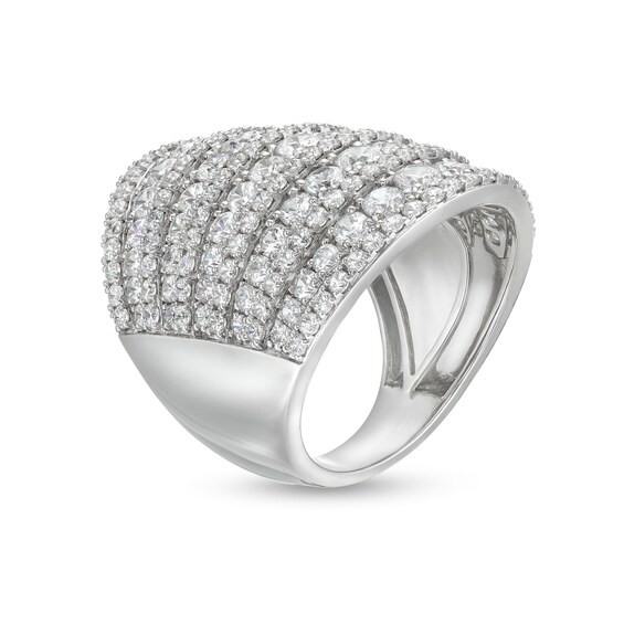 4 CT. T.w. Lab-Grown Diamond Colosseum Multi-Row Ring in 10K White Gold (F/Si2)