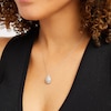 Thumbnail Image 2 of 1/2 CT. T.W. Pear Multi-Diamond Teardrop Pendant in 10K White Gold