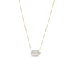 Thumbnail Image 0 of 1/10 CT. T.W. Lab-Created Diamond Elongated Hexagon Necklace in 10K Gold