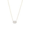 Thumbnail Image 1 of 1/10 CT. T.W. Lab-Grown Diamond Elongated Hexagon Necklace in 10K Gold