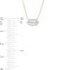 Thumbnail Image 3 of 1/10 CT. T.W. Lab-Grown Diamond Elongated Hexagon Necklace in 10K Gold