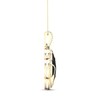 Thumbnail Image 3 of 1/4 CT. T.W. Diamond Edge Clover Black Kintsugi-Style Pendant in 10K Gold with Ceramic