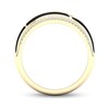 Thumbnail Image 4 of 1/6 CT. T.W. Diamond Edge Black Kintsugi-Style Band in 10K Gold with Ceramic