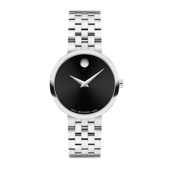 Ladies' Movado MuseumÂ® Classic Watch with Black Dial (Model: 0607813)